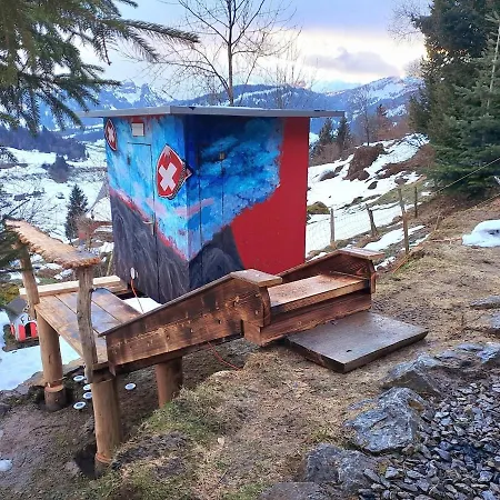 Saentis Chalet Chnorz Fireplace Apartment Nesslau